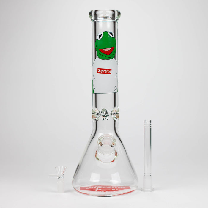 14" Brand 9mm glass water bong [NP2001] Glass Bong ONE