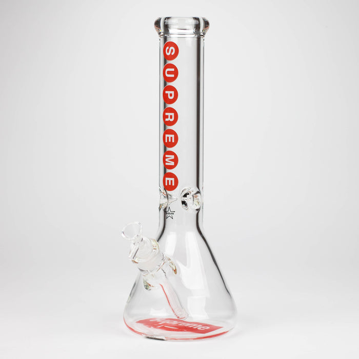 14" Brand 9mm glass water bong [NP2001] Glass Bong ONE Design B