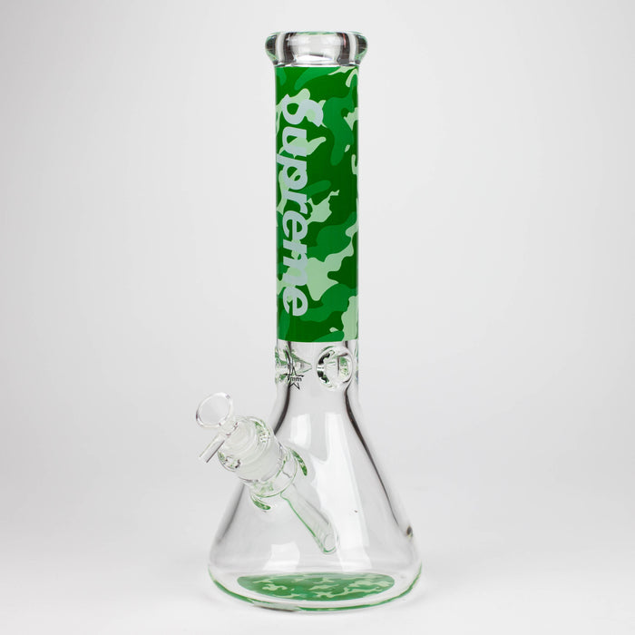 14" Brand 9mm glass water bong [NP2001] Glass Bong ONE Design E
