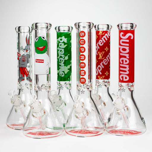 14" Brand 9mm glass water bong [NP2001] Glass Bong ONE
