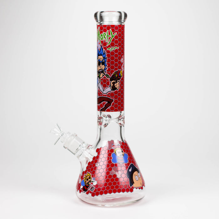 14" RM Cartoon 9mm glass water bong [GBT2118] Glass Bong ONE