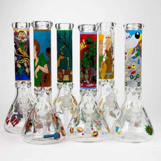 14" SD Cartoon 9mm glass water bong [GBT2112] Glass Bong ONE