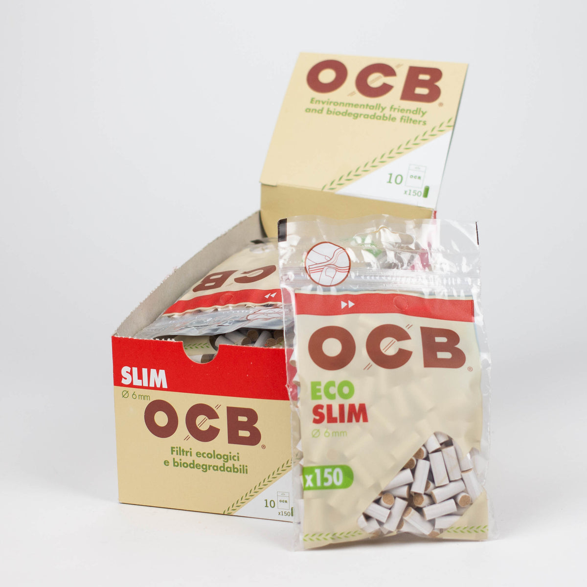 OCB ECO Slim Filters Box of 10 | One Wholesale Canada