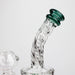 6" Twist glass bent neck glass bong with diffuser Glass Bong Bongzie Smokes