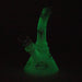 6" Glow in the dark glass bong Glass Bong Bongzie Smokes
