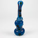6" Single chamber fancy glass bubbler Glass Pipe Bongzie Smokes