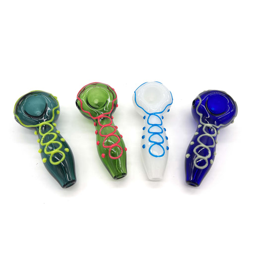 Glow In The Dark Glass Smoking Spoon Hand Pipe Glass NIBO Distribution