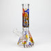 Z10" Glow in the dark Glass Bong With Mushroom Design Glass Bong 777 Smoke Design2