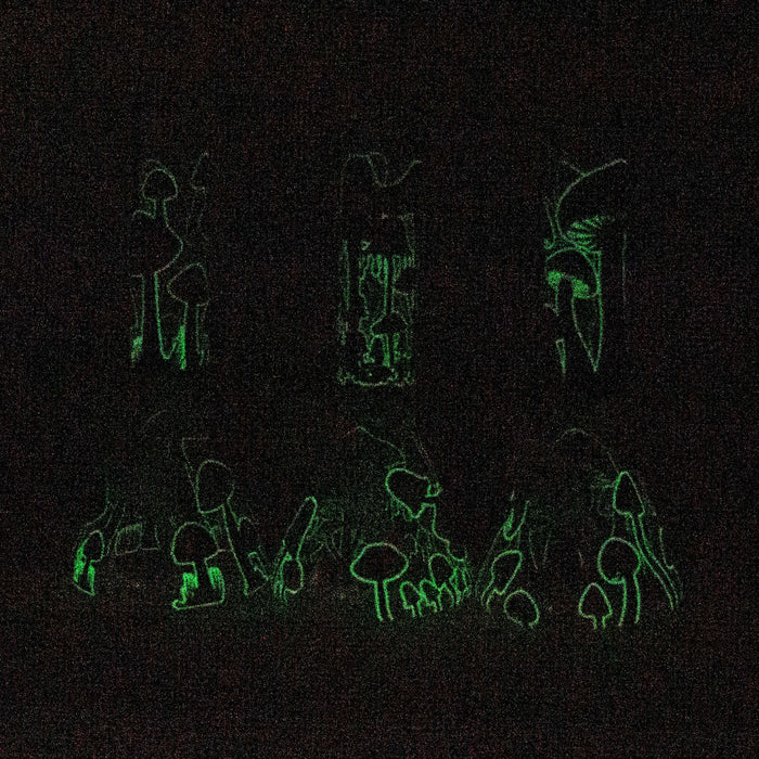 Z10" Glow in the dark Glass Bong With Mushroom Design Glass Bong 777 Smoke