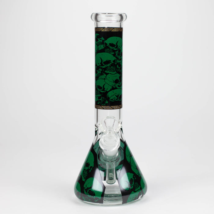 Z10" Glass Bong With The War Design Glass Bong 777 Smoke