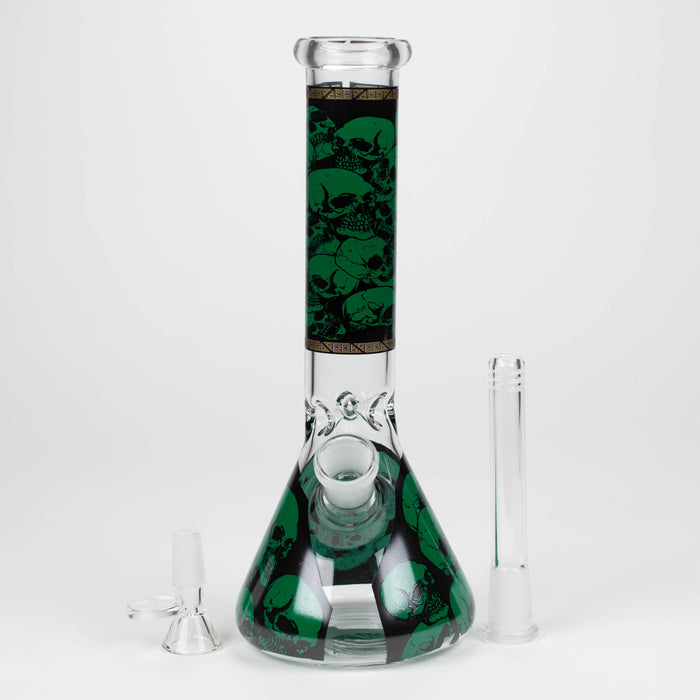Z10" Glass Bong With The War Design Glass Bong 777 Smoke