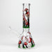 Z10" Glow in the dark Glass Bong With Mushroom Design Glass Bong 777 Smoke