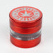 Heavy Duty Large "Don't Panic It's Organic" 4 Parts Weed Grinder Engraved in Canada Design #2 Herb Grinder Laser Ninja Red