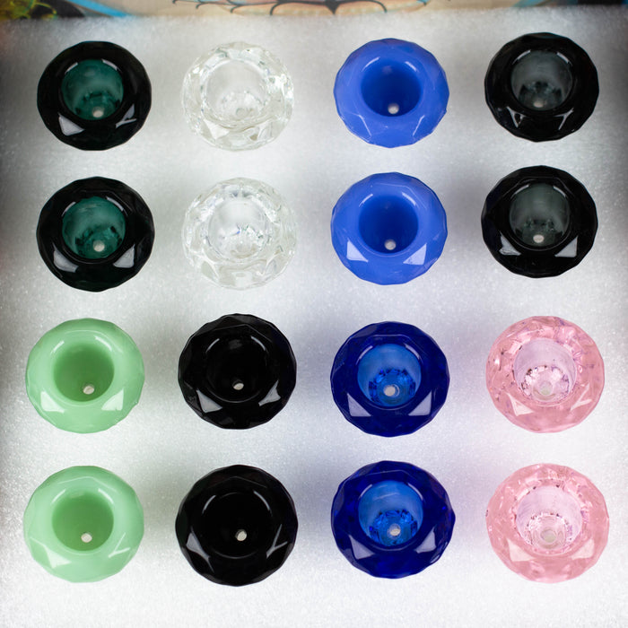 Genie | 14 mm Diamond shape Glass Bowl Box of 16 [Bowl2-14] Bowl · Popper BB Canada