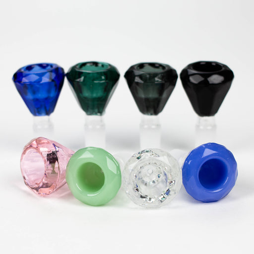 Genie | 14 mm Diamond shape Glass Bowl Box of 16 [Bowl2-14] Bongs Accessories BB Canada