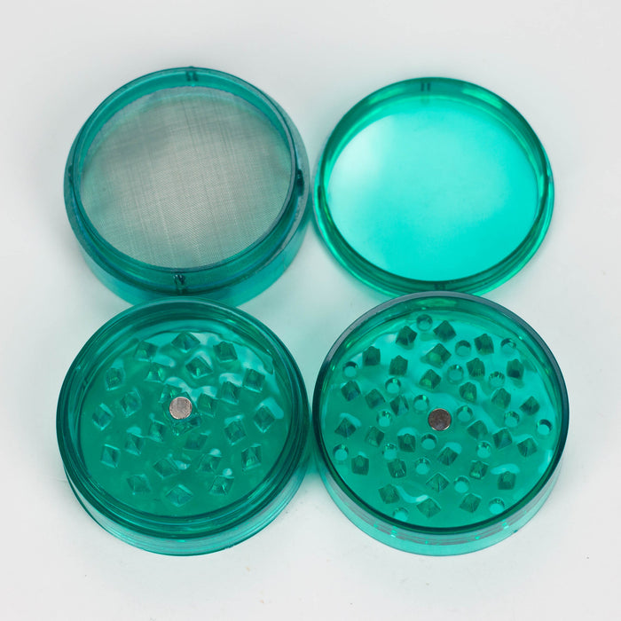 Acrylic grinder mixed color pack of 20 Display Pack Bongzie Smokes