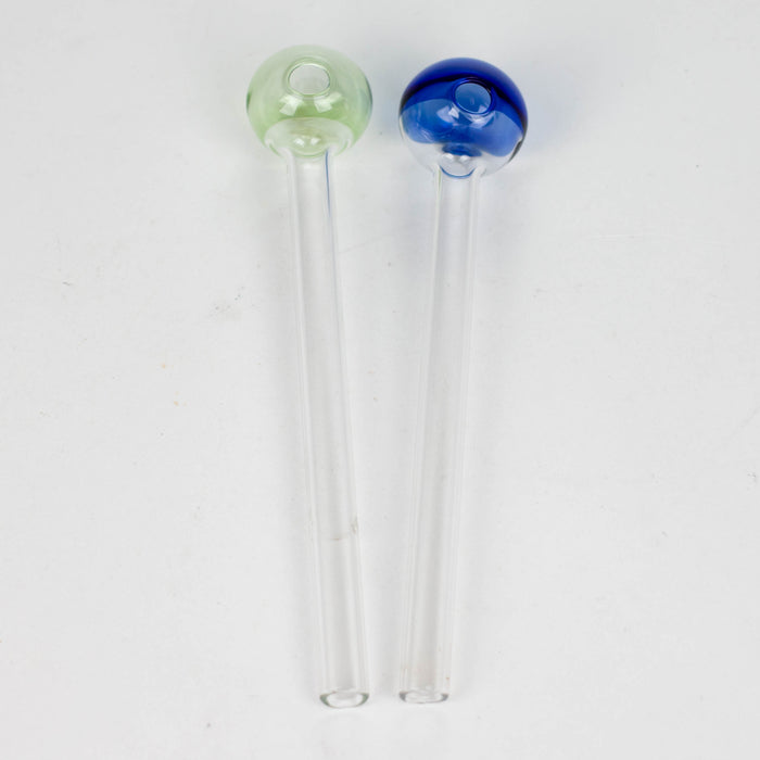 7" Oil burner clear tube pipe - Pack of 4 Oil Burner Bongzie Smokes