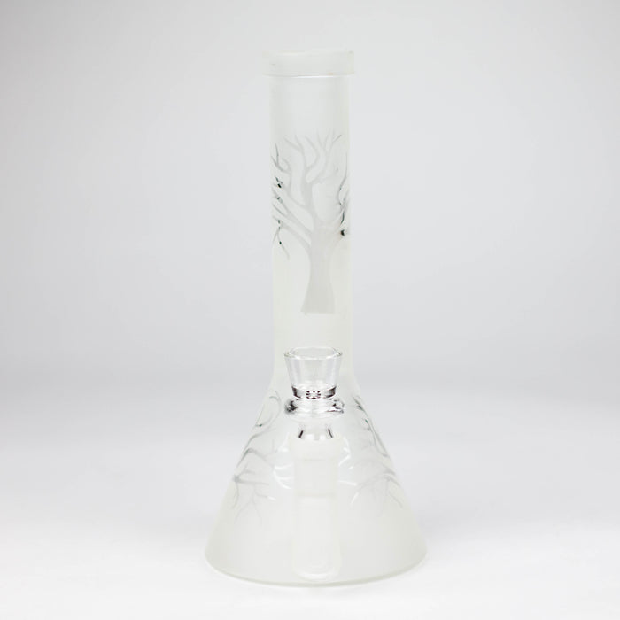 8" GLOW IN DARK TREE OF LIFE BEAKER GLASS BONG Glass Bong Bongzie Smokes