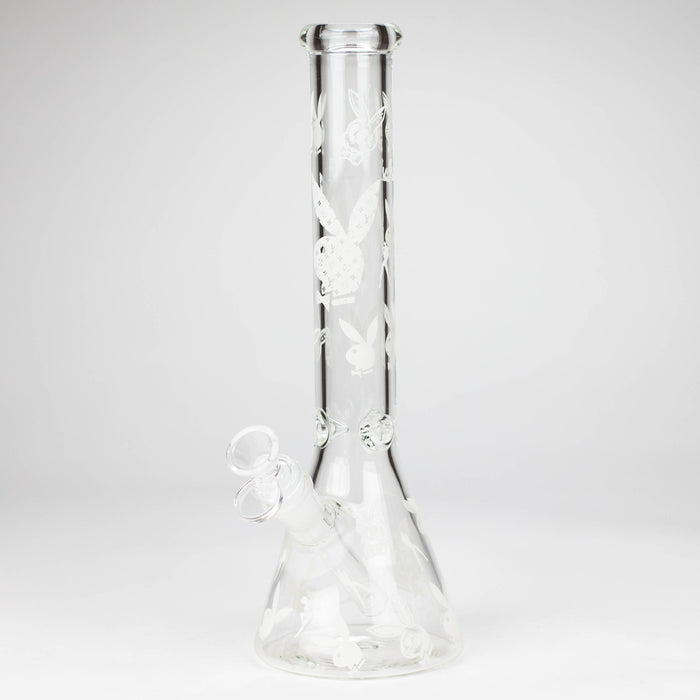 12" 5mm Luxury Design Glow in the Dark Glass Bong Glass Bong Super Supplys Inc Design D