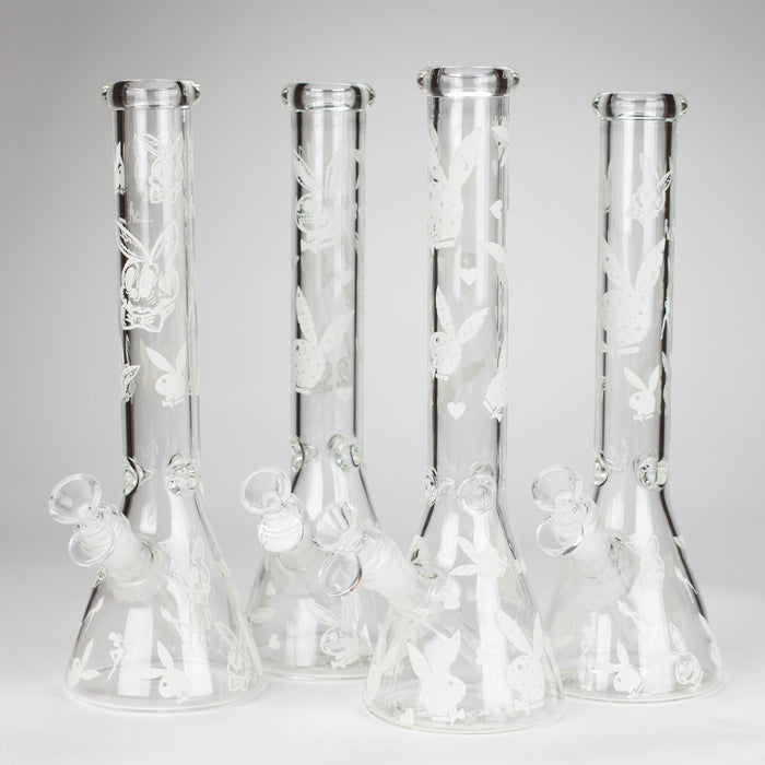 12" 5mm Luxury Design Glow in the Dark Glass Bong Glass Bong Super Supplys Inc