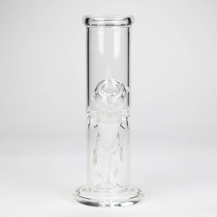 8" clear straight bong Glass Bong Bongzie Smokes
