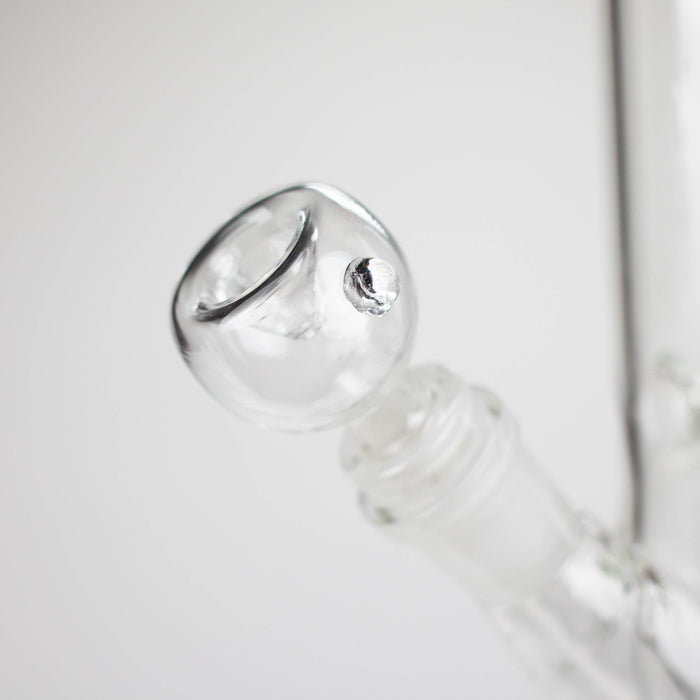 8" clear straight bong Glass Bong Bongzie Smokes