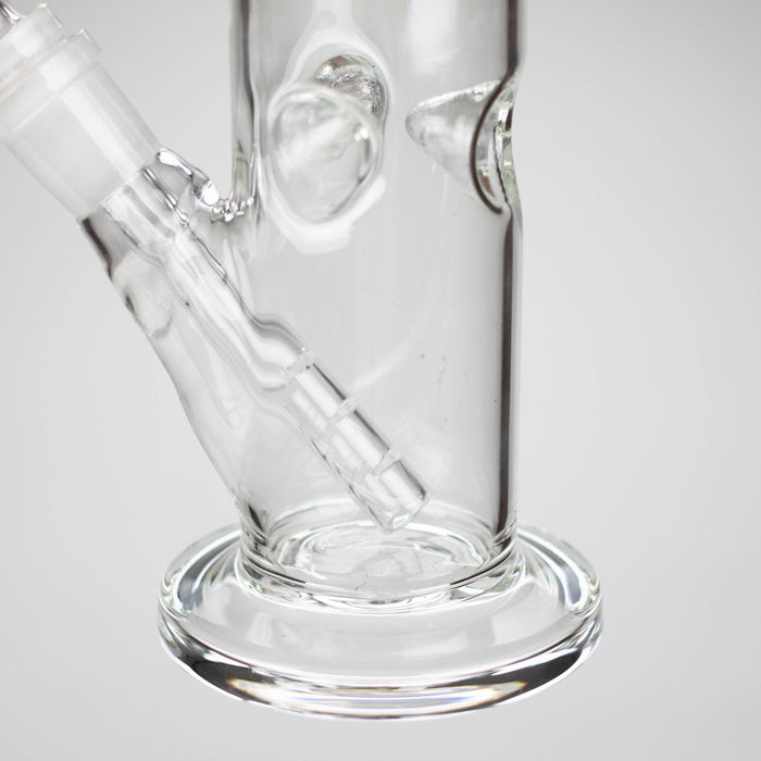 8" clear straight bong Glass Bong Bongzie Smokes