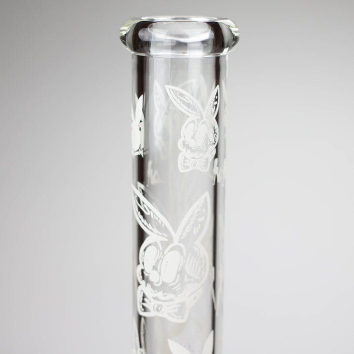 12" 5mm Luxury Design Glow in the Dark Glass Bong Glass Bong Super Supplys Inc