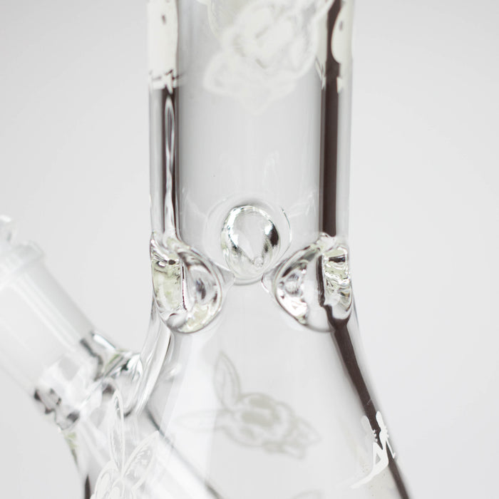 12" 5mm Luxury Design Glow in the Dark Glass Bong Glass Bong Super Supplys Inc
