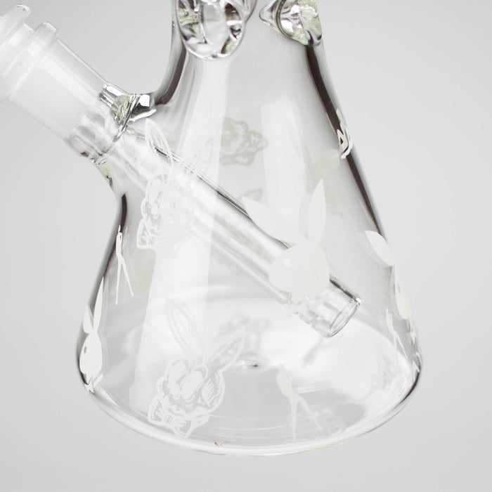 12" 5mm Luxury Design Glow in the Dark Glass Bong Glass Bong Super Supplys Inc