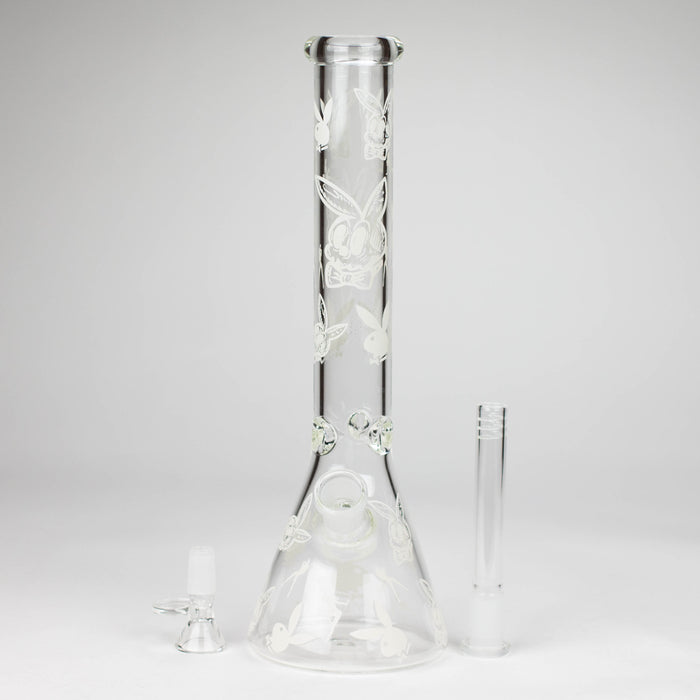 12" 5mm Luxury Design Glow in the Dark Glass Bong Glass Bong Super Supplys Inc