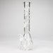 12" 5mm Luxury Design Glow in the Dark Glass Bong Glass Bong Super Supplys Inc Design B