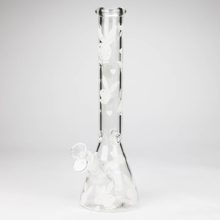 12" 5mm Luxury Design Glow in the Dark Glass Bong Glass Bong Super Supplys Inc Design C