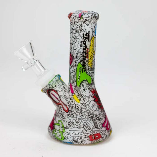 Fortune | 5" Hydrographic Silicone Bong-Assorted [SP1038P] Resin · Silicone · Plastic Bong Fortune