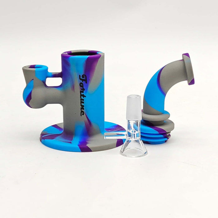 Fortune | 6.5" Silicone Waterpipe-Assorted [SP1056] Resin · Silicone · Plastic Bong Fortune