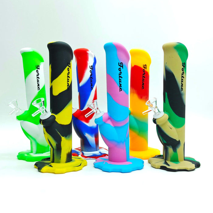 Fortune | 10" Silicone Waterpipe-Assorted [SP1010] Bongs Fortune