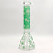 14" 7mm Mushroom Glow in the dark Bong Glass Bong Super Supplys Inc