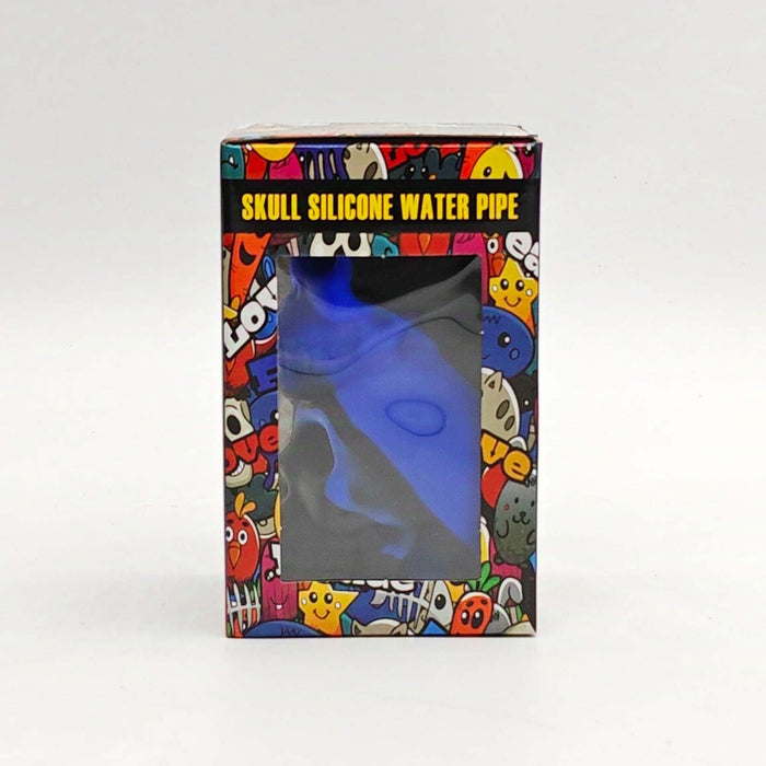 6" Double Skull Silicone Water Pipe Resin · Silicone · Plastic Bong Super Supplys Inc