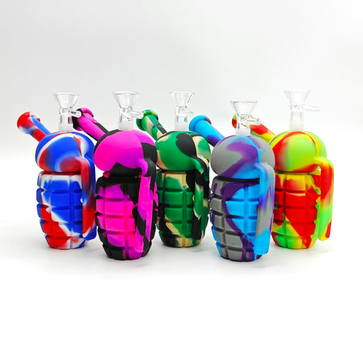 5" Grenade Silicone Bong [SP1105] Resin · Silicone · Plastic Bong Super Supplys Inc