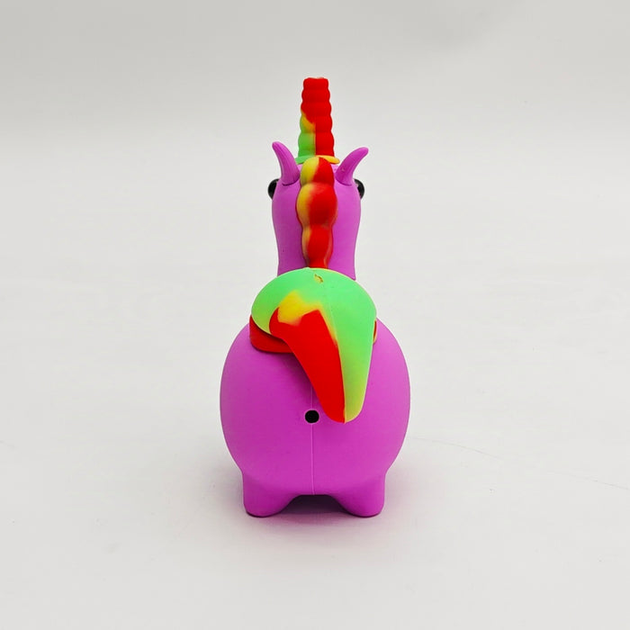 5" Unicorn Silicone Bong-Assorted [SP1070] Silicone Pipe Super Supplys Inc