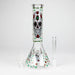 Z10" Glass Bong With Sugar Skull Design Glass Bong 777 Smoke