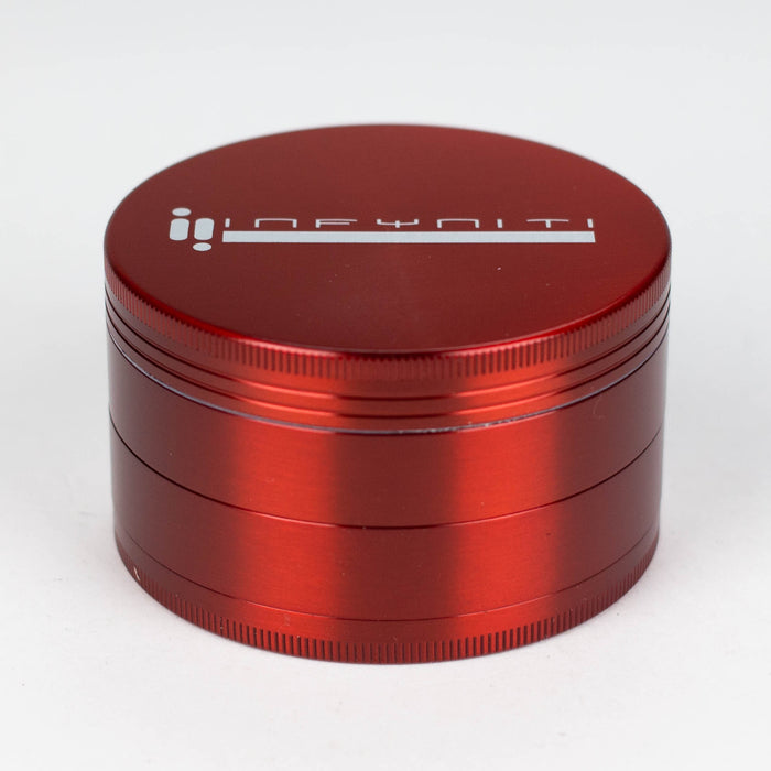 Infyniti | 4 parts metal herb grinder [GR7541] Regular Grinder ONE Red