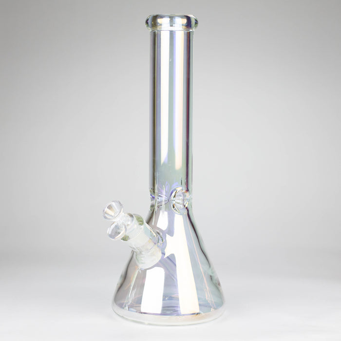 Infyniti | 13.5" Electroplate tube glass water bong [GP2012] Glass Bong ONE Clear Sunshine