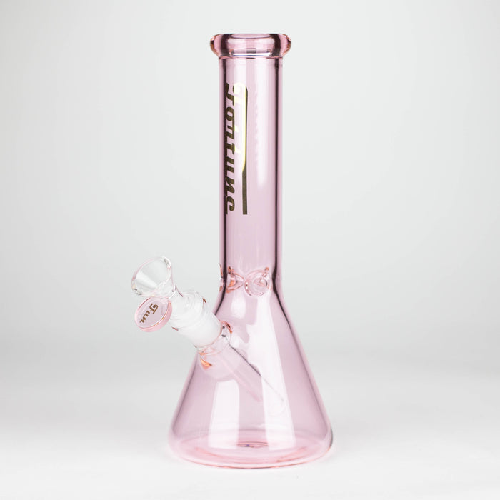 Fortune | 10" 4mm Coloured Glass Bong Assorted Colour Bongs Fortune Pink