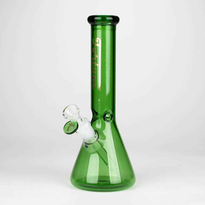 Fortune | 10" 4mm Coloured Glass Bong Assorted Colour Bongs Fortune Green