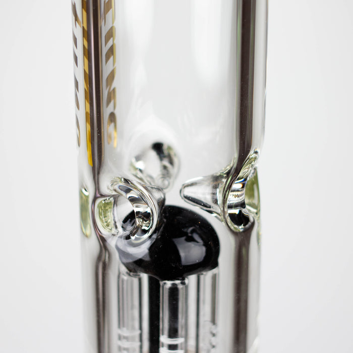 Fortune | 18" Double Tree Perc Beaker Bong Assorted Colour Glass Bong Fortune