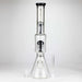 Fortune | 18" Double Tree Perc Beaker Bong Assorted Colour Glass Bong Fortune