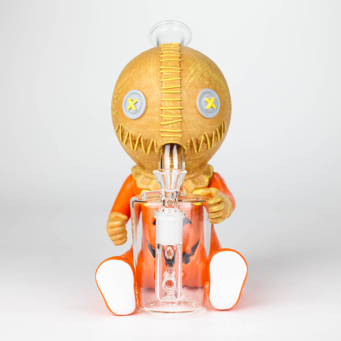 9.8'' Vinyl Pumpkin Ghost Baby Water Pipe Resin · Silicone · Plastic Bong YHS Smoke