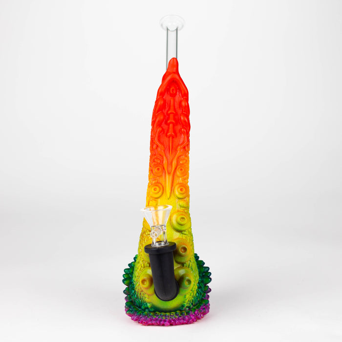 8.9" Vinyl tentacle water pipe Resin · Silicone · Plastic Bong YHS Smoke