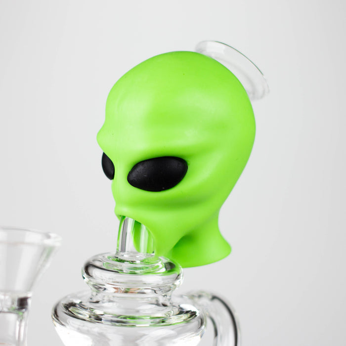 7.7" Alien Functional Glass Water pipe Glass Bong YHS Smoke